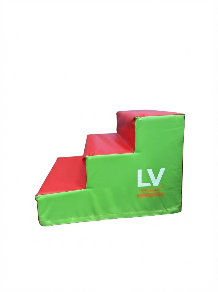 מדרגות ג׳ימבורי ירוק־אדום